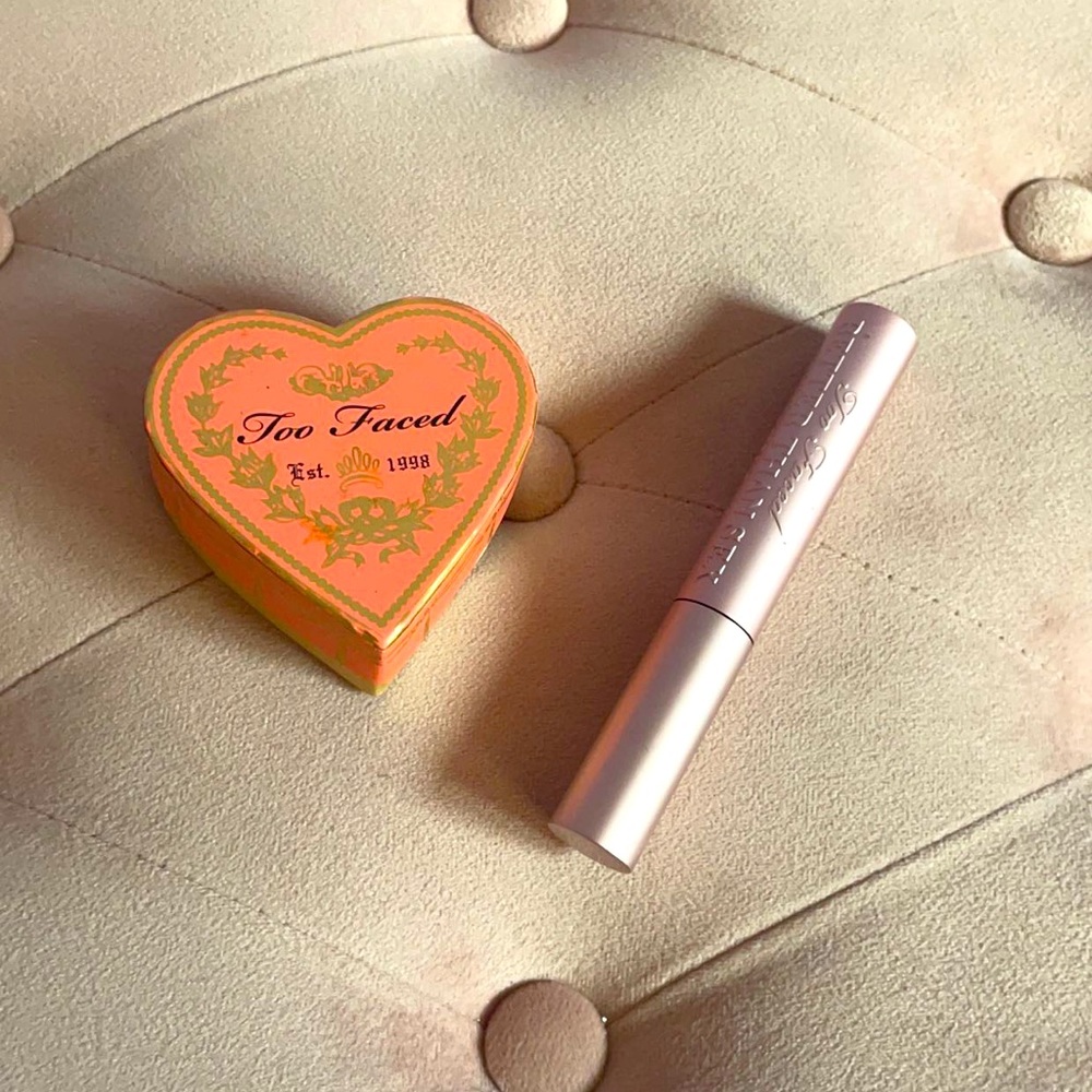 STILL AVAILABLE - Too Faced blush and mascara